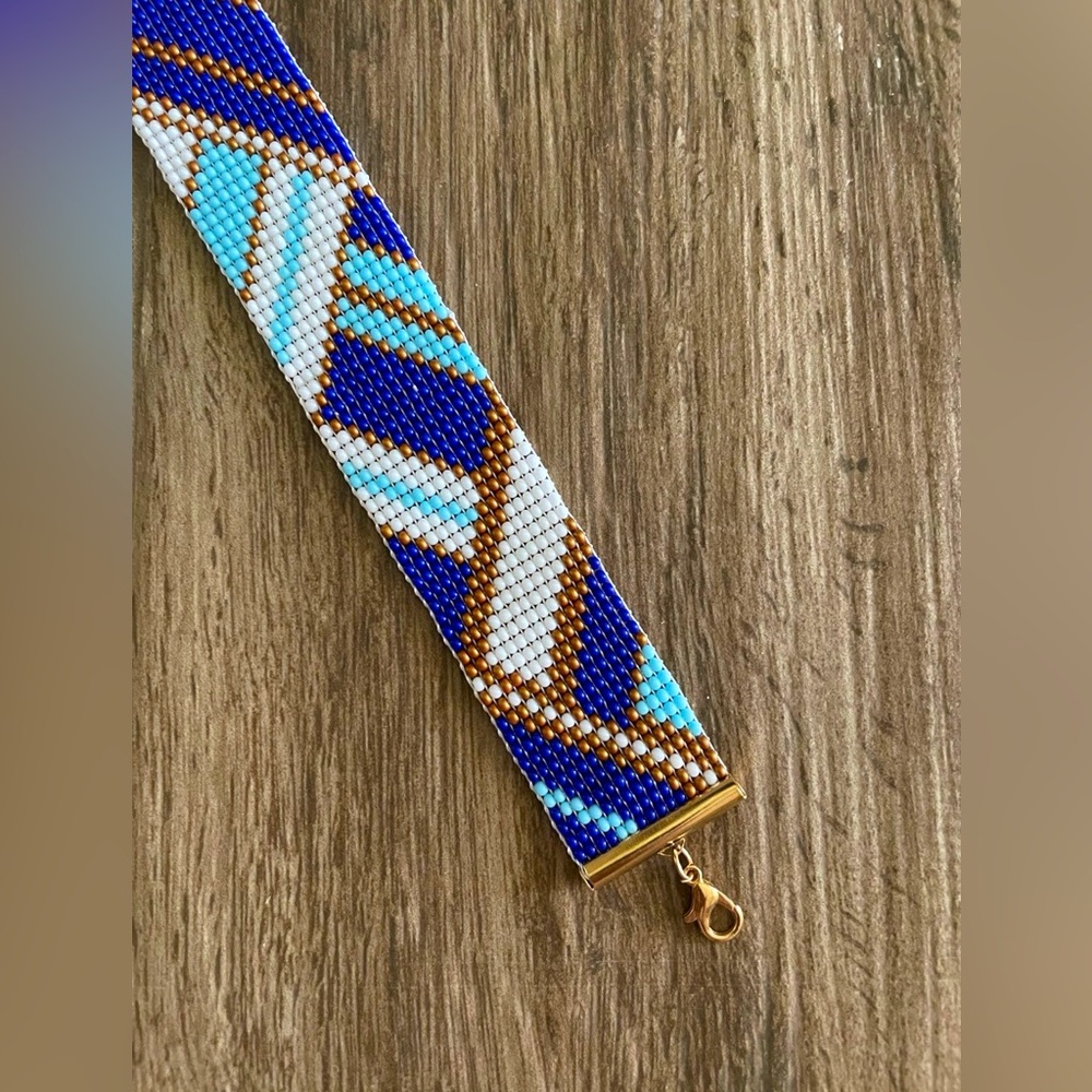 Loom Beaded Bracelet Handmade Made